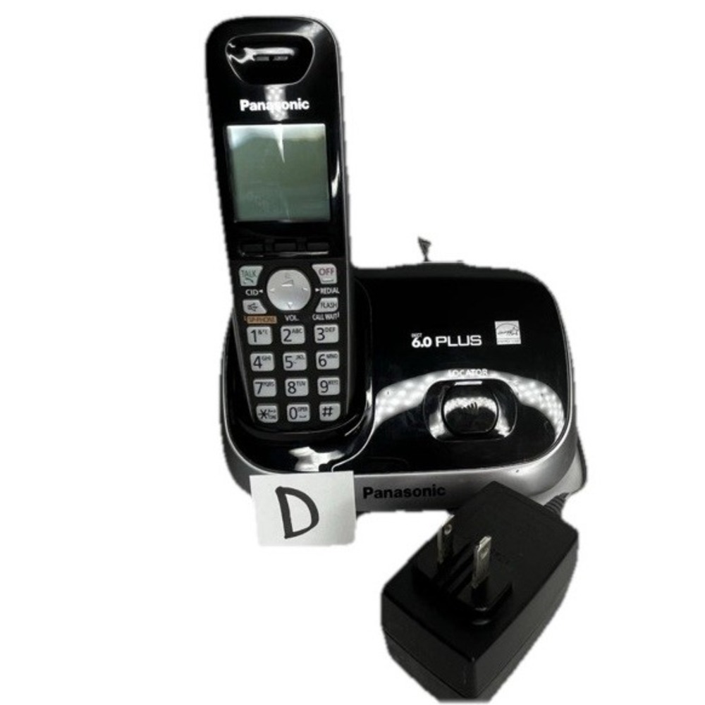 Panasonic Cordless Phone KX-TG6511B with 2 handsets, chargers (Pre-Owned)‎